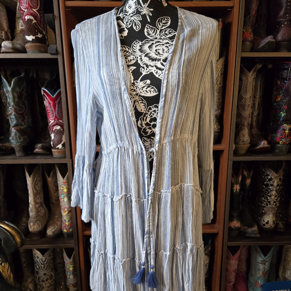 NWT Blue Island Beach Coverup/Duster